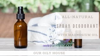 How to Make Spray Deodorant  BAKING SODA FREE DEODORANT RECIPE [upl. by Annayoj]