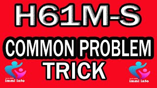 MOST POPULAR PROBLEM IN H61M S MOTHERBOARD  H61MS POWER NO THEN OFF TRICK [upl. by Aicilec]