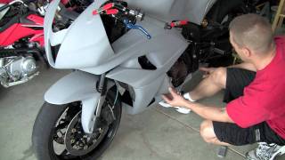 Motorcycle Race Fairing Install Howto [upl. by Hogue943]