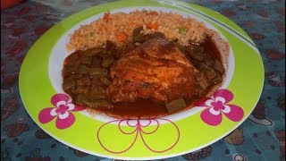 POLLO CON NOPALES EN 10 MINUTOSLAS RECETAS DE LUPITA [upl. by Aniloj260]