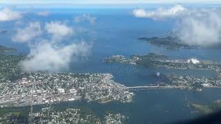 Landing at Boston Logan Airport [upl. by Tabby]