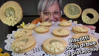 Biscotti occhi di bue al pistacchio  Ricetta Facile‼️ [upl. by Hayyim350]