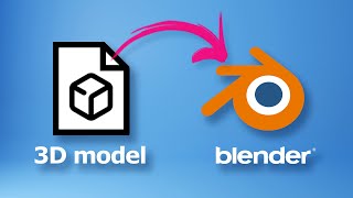 Blender How to import model with textures for obj fbx 3ds glb 3d files [upl. by Burny]