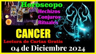 😱HORÓSCOPO😱 🌹CANCER🌹 Hoy 04 de Diciembre de 2024💘 Amarres de amor TAROT hechizos [upl. by Erolyat]