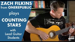 Zach Filkins from OneRepublic plays quotCounting Starsquot together with Lead Guitar Students and Teachers [upl. by Richel357]