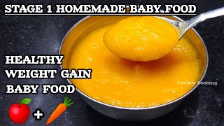 Baby Food  Apple Carrot Puree For 5 month Babies  6 Months Baby Food Homemade Baby Food baby [upl. by Pedrotti]