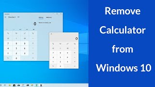 How to Remove Calculator App from Windows 10 [upl. by Adiel]