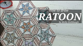 How to draw RATOONzentangle젠탱글 [upl. by Kendra]