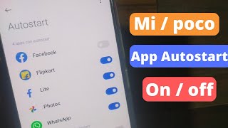 App Autostart Permission On Off Mi  mipoco app autostart permission [upl. by Waite]