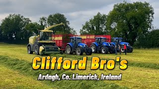 Clifford Bros  Silage 2024  Limerick Ireland [upl. by Htebsil]