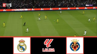 REAL MADRID VS VILLARREAL  LALIGA 20242025  FOOTBALL LIFE 2024 [upl. by Rosemary]