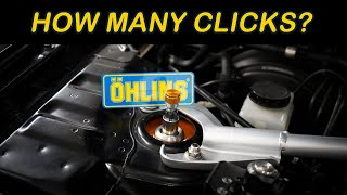 How Many Clicks Öhlins DFV Road amp Track Coilovers Nissan Skyline GTR [upl. by Hasila]