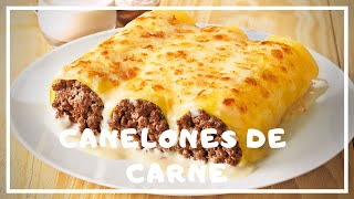 CANELONES DE CARNE  CLÁSICAS RECETAS [upl. by Acinom]