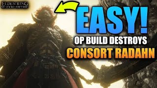 OP MAGE BUILD Promised Consort Radahn Cheese BOSS EASY RUN THROUGH [upl. by Gerhardine566]