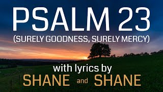 Psalm 23  Surely Goodness Surely Mercy  by Shane amp Shane Lyric Video  Christian Worship Music [upl. by Blakelee495]