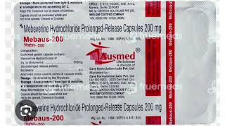 Mebaus 200 Capsule Mebeverine Hydrochloride ProlongedRelease Capsules 200 mg [upl. by Retsev]