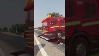 Car road blast on fireman truck shorts [upl. by Converse]