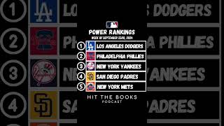 Power Rankings in the MLB for the week of 9232024 [upl. by Lavena]