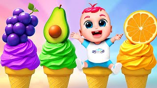 Chiếc Bụng Đói  Ten Fruit Ice Creams 🍧 Numbers  Nursery Rhyme amp Kids Song  BiBiBerry [upl. by Fogg114]