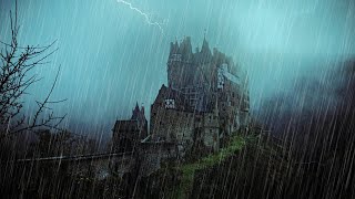 White Noise for Insomnia with Heavy Rainstorm amp Light Thunder Sound at Night  Sleeping ASMR [upl. by Ly617]