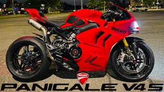 Ducati Panigale V4S  LOUD MOTO GP SOUND  WSBK Spark Titanium Exhaust  BST Carbon Wheels [upl. by Acassej]