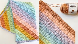 Crochet C2C Mesh Stitch Blanket [upl. by Cirdec339]