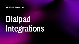 Dialpad Integrations I Zoho [upl. by Jacques180]