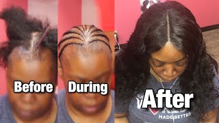 Client With No Edges Sew In Tips and Tricks by TTDoesitall [upl. by Kcarb504]