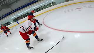 3 on 3 with UNI Players  GoPro Hockey [upl. by Eilloh]