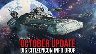 Star Citizen October Update  CitizenCon Big Info Drop  Alpha 3242 Soon [upl. by Shurlocke]