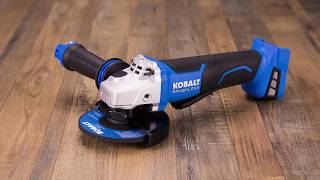 Kobalt 5in 24volt max Brushless Cordless Angle Grinder [upl. by Vevay239]