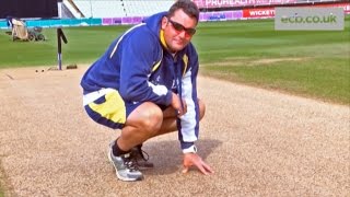 Edgbaston Head Groundsman Gary Barwell on Finals Day pitch [upl. by Anecusa]