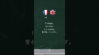 French expressions for weather 🇫🇷 フランス語の天気表現 🧷004 フランス語初心者 learnfrench [upl. by Oiretule]