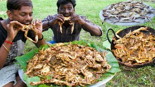 KING of CRAB Gravy Prepared By Grandpa  NANDU KULAMBU  Crab Village food recipe  Village Cooking [upl. by Selokcin]