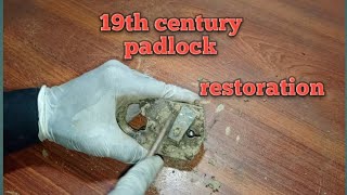 old padlock restoration  19th century padlock [upl. by Jarrod971]