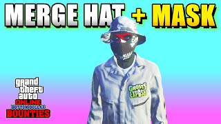 GTA Online How to Merge Hat and Mask New Telescope Glitch 100 Working in Bottom Dollar Bounties DLC [upl. by Karleen889]