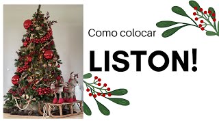 🎄COLOCA FACIL LISTON EN TU PINO 🎄 [upl. by Ynohtnanhoj]