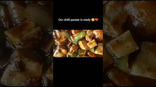 Chilli Paneer 😊❤ youtubeshorts shorts chillipaneer trendingshorts [upl. by Anawik875]