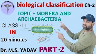 Biological Classification class 11 ncert chapter 2 kingdom Monera [upl. by Rehpretsirhc]