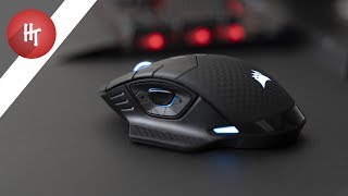 Corsair Dark Core RGB SE Wireless Mouse amp MM1000 Qi Charging Mouse Pad Review [upl. by Anayrb897]