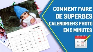 📅 Comment faire un calendrier photo mural  Un design pro en 5 minutes [upl. by Ranzini493]