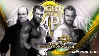 WWE Night Of Champion 2013 Match Card Cm punk Vs Curtis Axel [upl. by Klemens]