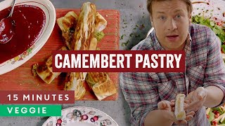 Camembert Recipe With Cranberry Sauce  15 Minute Meals With Jamie Oliver [upl. by Ardnos]