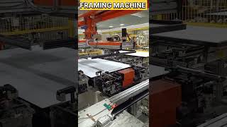 Framing machine process solar module production renewable energyviralvideo [upl. by Ehgit]