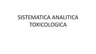 Toxicologia analitica [upl. by Otilesoj]