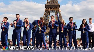 Team USA figure skaters finally get gold medals in Paris [upl. by Mariette]