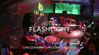 Jessie J  FlashlightLive Cover Drum cam by Unicorn Girls BKK [upl. by Annawt]