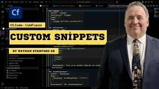 ColdFusion Code Faster with VS Code Custom Snippets [upl. by Seeto]