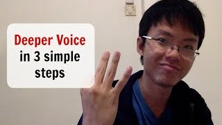 How to have a deeper voice today in 3 steps [upl. by Knoll]