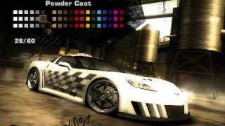 NFS Most Wanted Tuning a Chevrolet Corvette [upl. by Nodyroc441]